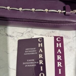 Charriol 18K White Gold Stainless Steel 0.50ct Diamond Cable Wire Bracelet